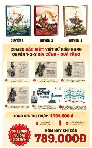Combo Việt Sử Kiêu Hùng Quyển 1+2+3