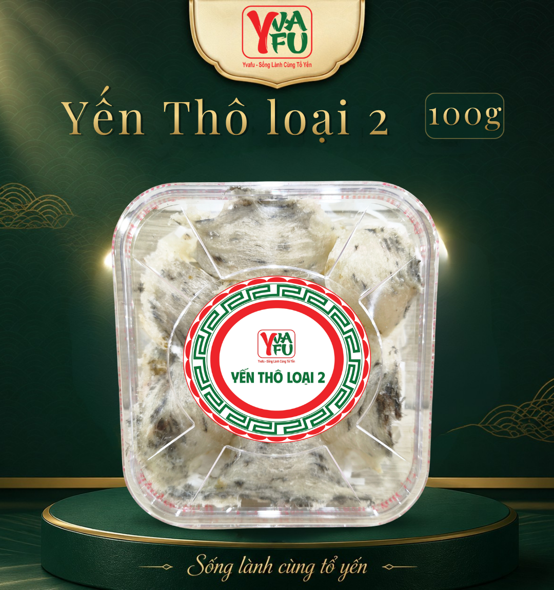 ツバメの巣 Tổ yến thô 50g Tổ Yến Thô Loại 2 - 50g - Nguyên chất 100% - Yến Sào Yvafu - Tặng 7 qu