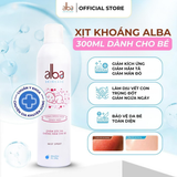  [BABY] Xịt Khoáng Dịu Nhẹ Chống Hăm Cho Da Nhạy Cảm Trẻ Em Alba Skincare Baby 300ml 