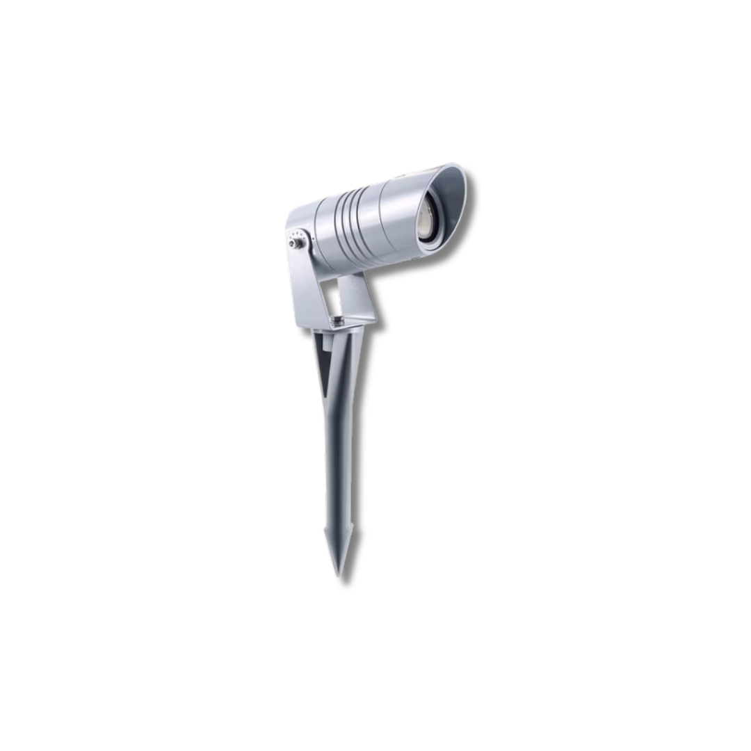 Đèn LED Outdoor Spot Light With Hood+Spike 3W COB RGBW 4in1 – Đèn Rọi Ngoài Trời Có Chụp, Cọc Cắm và Thấu Kính