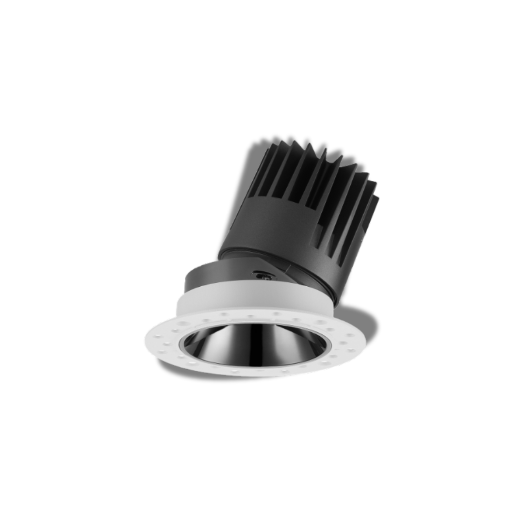 Đèn LED chiếu điểm âm trần không viền, có thể điều chỉnh góc chiếu - 18W, Φ75