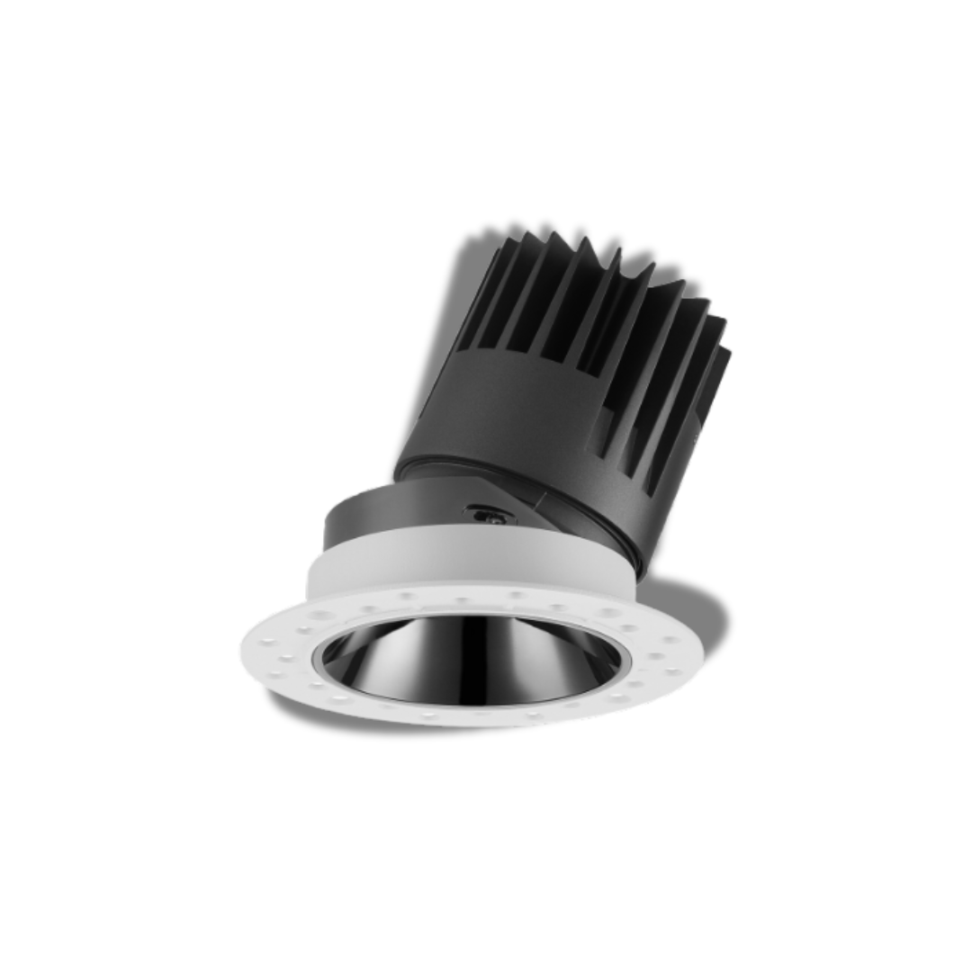 Đèn LED chiếu điểm âm trần không viền, có thể điều chỉnh góc chiếu - 25W, Φ100