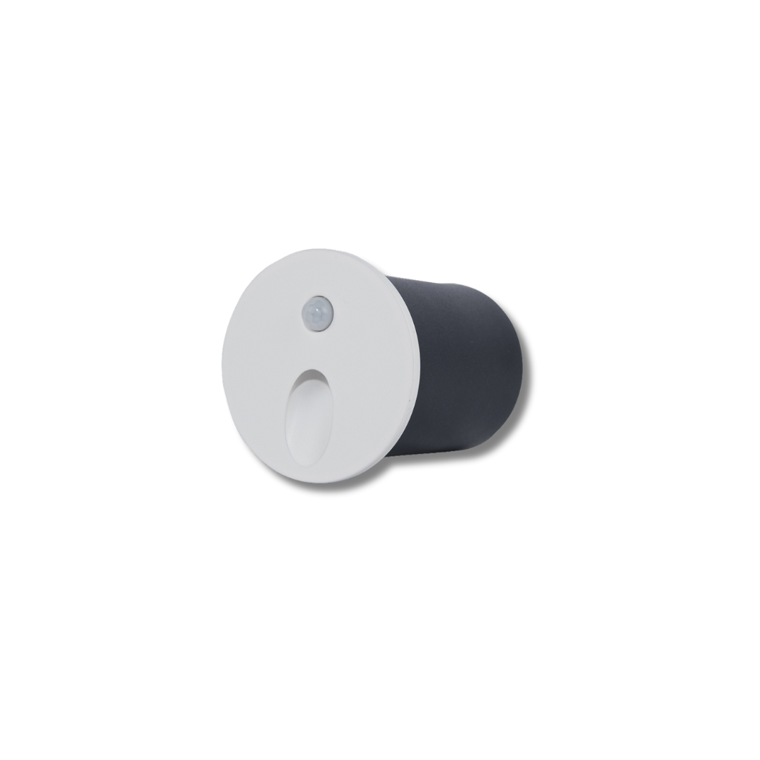 Đèn LED Recessed Wall Light 1W – Chip Bridgelux, Driver OWN, cảm biến chuyển động & ánh sáng, góc chiếu 30°