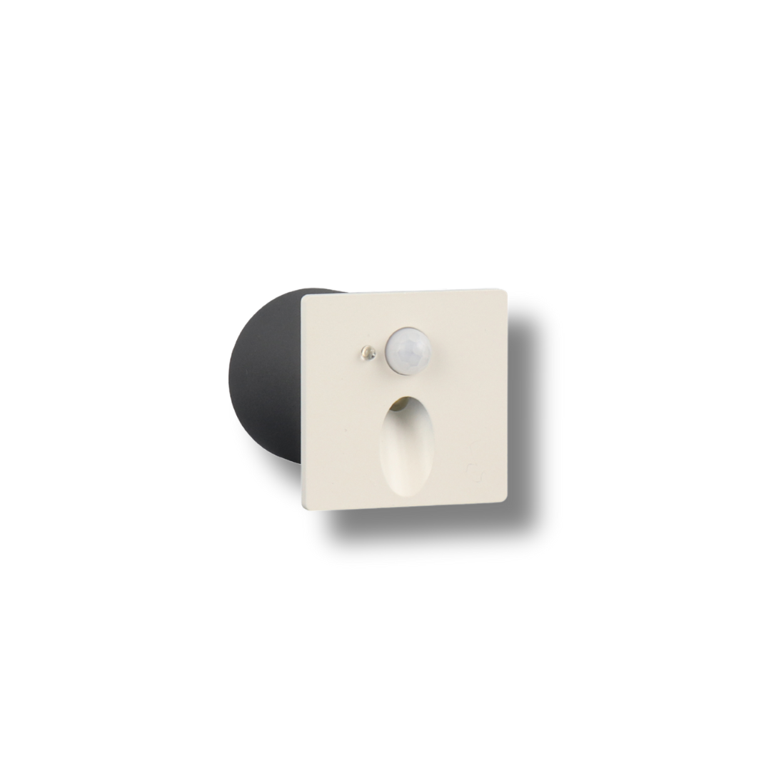 Đèn LED Recessed Wall Light 1W – Chip Bridgelux, Driver OWN, cảm biến chuyển động & ánh sáng, góc chiếu 30°