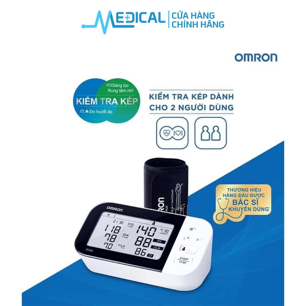 Máy đo huyết áp tự động OMRON HEM-7361T báo AFIB (rung tâm nhĩ dự đoán ...