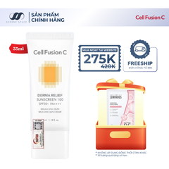 Kem Chống Nắng Thuần Vật Lý An Toàn Cho Mẹ Bầu & Em Bé Cell Fusion C Derma Relief Sunscreen 100 SPF 50+ PA++++ Serene Space Sản Phẩm Chính Hãng