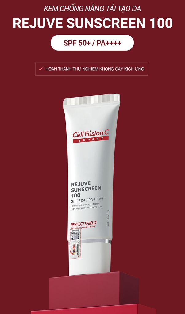 Kem Chống Nắng Bảo Vệ, Tái Tạo Da Cell Fusion C Expert Rejuve Sunscreen 100 SPF50+/ PA++++