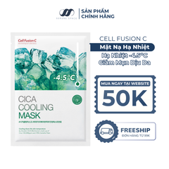 Mặt Nạ Rau Má Hạ Nhiệt -4.5 Độ Giảm Mụn & Làm Dịu Da Ửng Đỏ Cháy Nắng Cell Fusion C Cica Cooling Mask