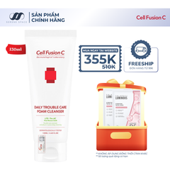 Sữa Rửa Mặt Làm Sạch Bụi Mịn Kiềm Dầu Giảm Mụn Cell Fusion C Daily Trouble Care Foam Cleanser Serene Space Sản Phẩm Chính Hãng