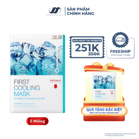 Mặt Nạ Hạ Nhiệt - 5 Độ & Làm Dịu Da Ửng Đỏ Cháy Nắng Cell Fusion C First Cooling Mask