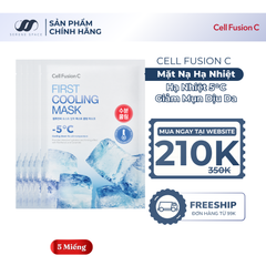 Mặt Nạ Hạ Nhiệt - 5 Độ & Làm Dịu Da Ửng Đỏ Cháy Nắng Cell Fusion C First Cooling Mask Serene Space Sản Phẩm Chính Hãng