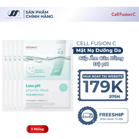 Mặt Nạ Cấp Ẩm & Cân Bằng Độ pH Cell Fusion C Low pH pHarrier Mask Serene Space Sản Phẩm Chính Hãng