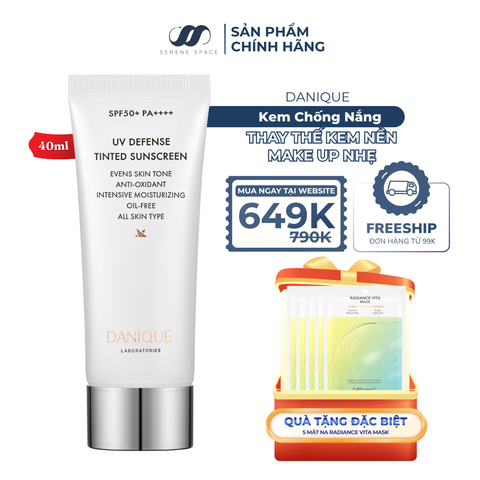 Kem Chống Nắng Nâng Tone Thay Kem Nền & Che Khuyết Điểm Danique UV Defense Tinted Sunscreen SPF 50+ PA++++