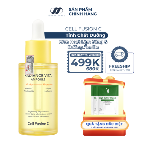 Ampoule Kích Hoạt Làm Sáng & Dưỡng Ẩm Da Cell Fusion C Radiance Vita Ampoule
