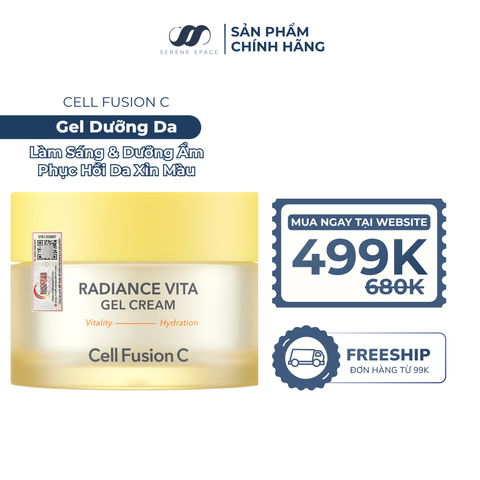 Gel Dưỡng Làm Sáng & Dưỡng Ẩm Cell Fusion C Radiance Vita Gel Cream