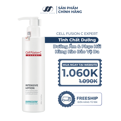 Sữa Dưỡng Ẩm & Phục Hồi Hàng Rào Bảo Vệ Da Cell Fusion C Expert Barriederm Intensive Lotion