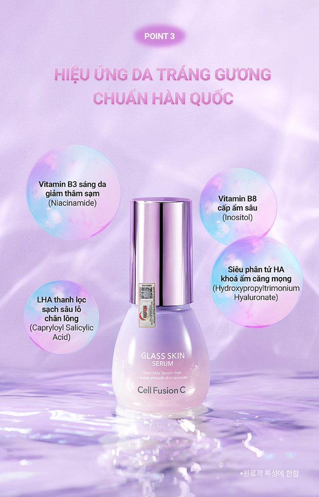 Tinh Chất Cấp Ẩm Mịn Da Căng Bóng Cell Fusion C Glass Skin Serum