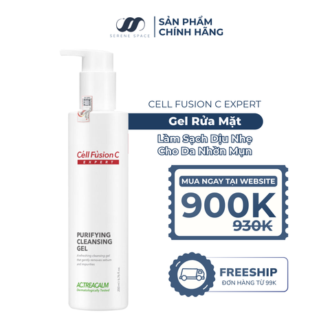 Gel Rửa Mặt Thanh Khiết Cho Da Nhờn Mụn Cell Fusion C Expert Purifying Cleansing Gel