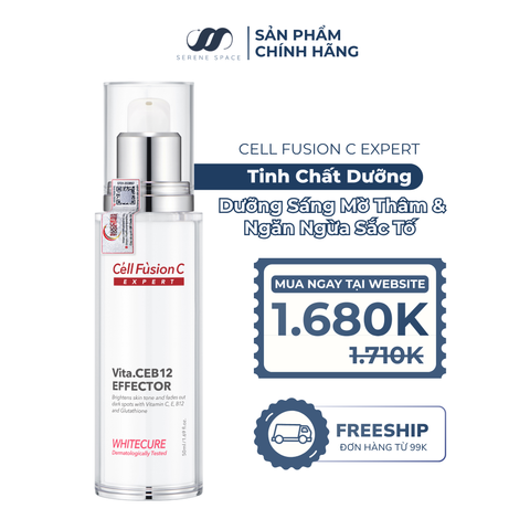 Tinh Chất Dưỡng Trắng Mờ Thâm & Sáng Da Đều Màu Cell Fusion C Expert Whitecure Vita.CEB12 Effector