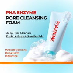 Sữa Rửa Mặt Dạng Bọt Làm Sạch Sâu Lỗ Chân Lông Giảm Mụn & Dầu Nhờn Cell Fusion C PHA Enzyme Pore Cleansing Foam 150ml Serene Space Sản Phẩm Chính Hãng