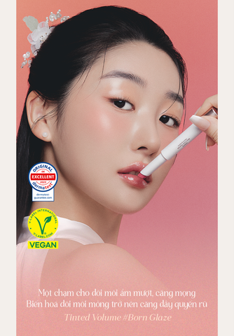 Son Dưỡng Bóng Làm Hồng Môi Bắt Sáng & Làm Đầy Môi Thuần Chay Pinate Bare Glow Peptide Melting Balm 1.8G