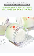 Toner Pad Làm Sạch Sâu & Thu Nhỏ Lỗ Chân Lông Chứa PHA Cell Fusion C Pore Tox Pad