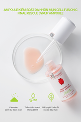 Ampoule Kiểm Soát Dầu & Dưỡng Sáng Da Nhờn Mụn Xỉn Màu Cell Fusion C Final Rescue Syrup Ampoule