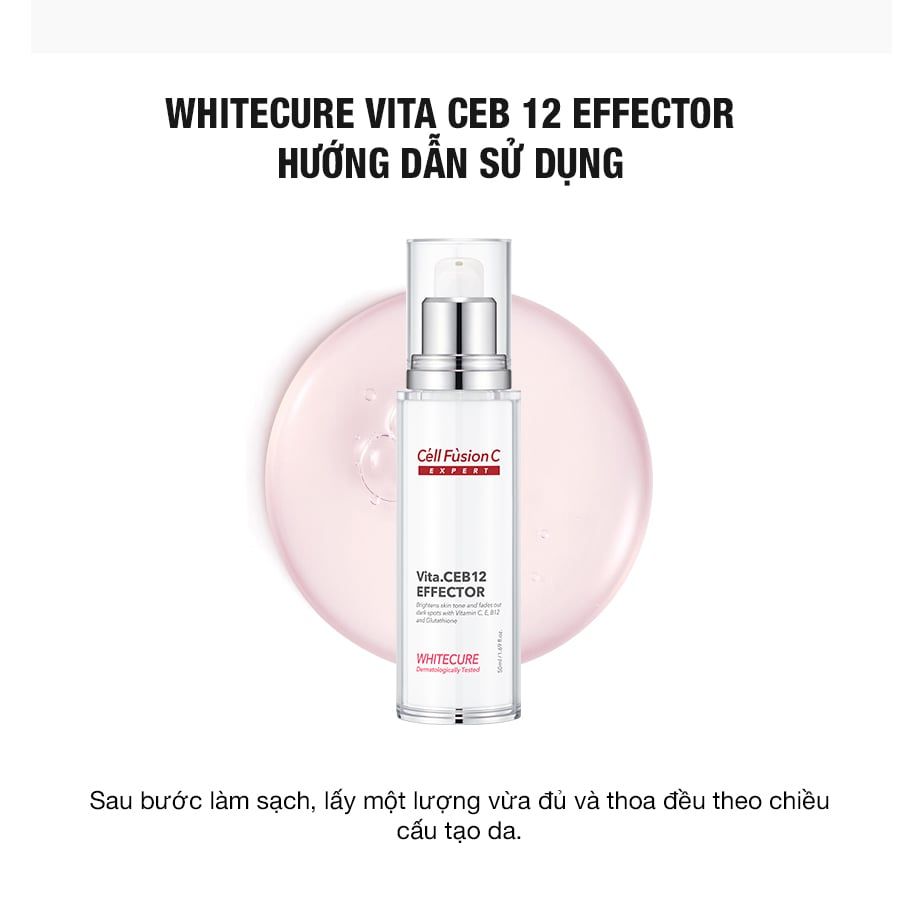 Tinh Chất Dưỡng Trắng Mờ Thâm & Sáng Da Đều Màu Cell Fusion C Expert Whitecure Vita.CEB12 Effector Serene Space Sản Phẩm Chính Hãng