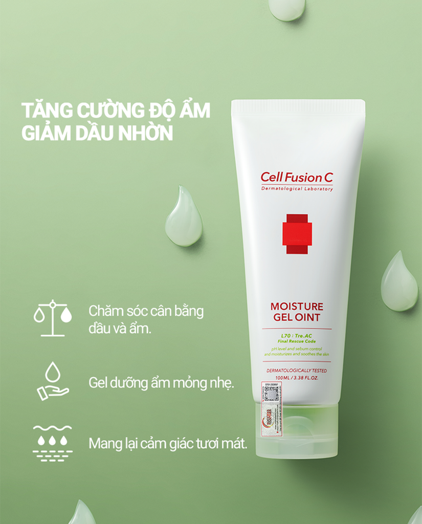 Gel Dưỡng Da Cân Bằng Dầu & Ẩm Cho Da Dầu Mụn Cell Fusion C Tre.AC Moisture Gel Oint