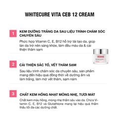 Kem Dưỡng Trắng Mờ Thâm & Sáng Da Đều Màu Cell Fusion C Expert Whitecure Vita.CEB12 Cream Serene Space Sản Phẩm Chính Hãng