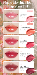 Son Tint Bóng Dưỡng Môi Thuần Chay Bền Màu Pinate Glowing Bloom Lip Stain Tint 2.9G