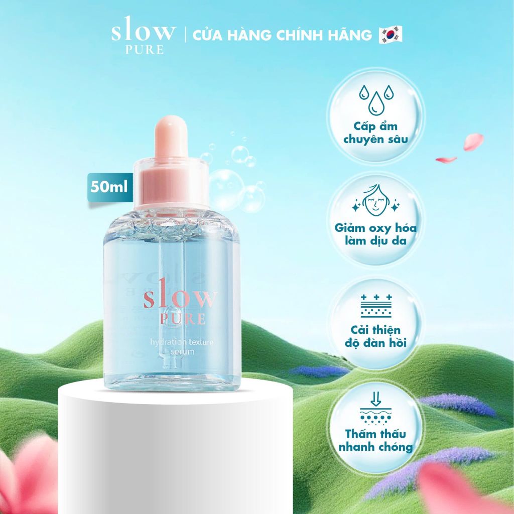Serum Cấp Ẩm & Chống Lão Hoá Cho Da Khô Slowpure Hydration Texture Serum Serene Space Sản Phẩm Chính Hãng