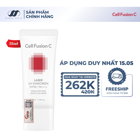 Kem Chống Nắng Phổ Rộng Cho Da Treatment Sau Laser Phi Kim Cell Fusion C Laser UV Sunscreen SPF50+ PA++++