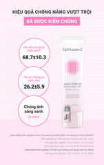 Kem Chống Nắng Nâng Tone Cấp Ẩm Căng Bóng Cho Mọi Loại Da Cell Fusion C Aqua Tone Up 100 Sunscreen SPF 50+ PA++++ Serene Space Sản Phẩm Chính Hãng