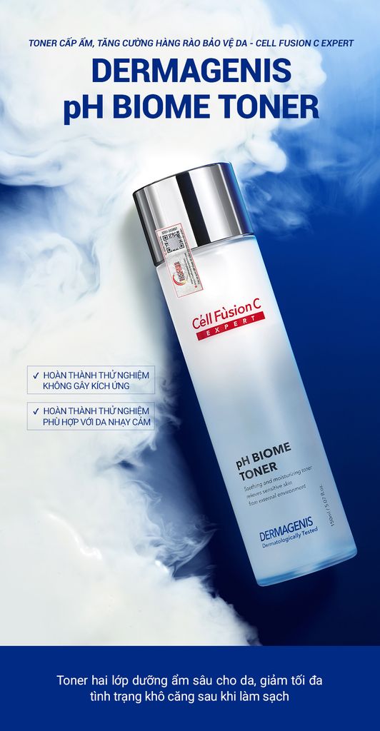 Toner Cấp Ẩm & Tăng Cường Hàng Rào Bảo Vệ Da Cell Fusion C Expert Dermagenis pH Biome Toner