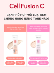 Kem Chống Nắng Nâng Tone Ráo Mịn Kiềm Dầu Cell Fusion C Brightening Tone Up Sunscreen 100 SPF50+ PA ++++ Serene Space Sản Phẩm Chính Hãng