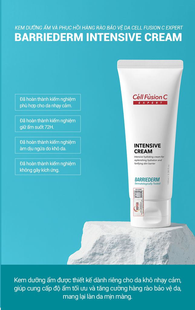 Kem Dưỡng Ẩm & Phục Hồi Hàng Rào Bảo Vệ Da Cell Fusion C Expert Barriederm Intensive Cream