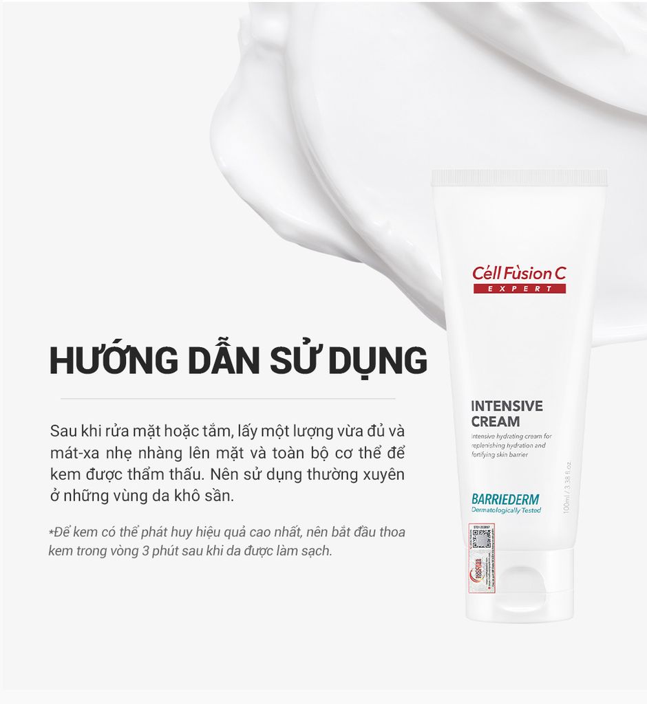 Kem Dưỡng Ẩm & Phục Hồi Hàng Rào Bảo Vệ Da Cell Fusion C Expert Barriederm Intensive Cream