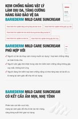 Kem Chống Nắng Vật Lý Tăng Cường Hàng Rào Bảo Vệ Da Cell Fusion C Expert Barriederm Mild Care Suncream SPF 50+/ PA++++