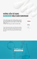 Kem Chống Nắng Vật Lý Tăng Cường Hàng Rào Bảo Vệ Da Cell Fusion C Expert Barriederm Mild Care Suncream SPF 50+/ PA++++