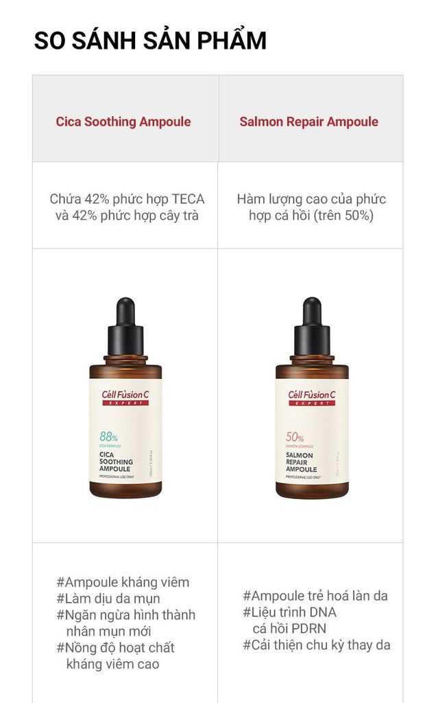 Ampoule Cải Thiện Nếp Nhăn, Tăng Đàn Hồi, Chống Lão Hoá Cell Fusion C Expert Salmon Repair Ampoule