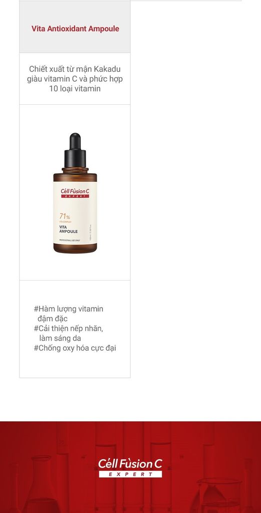 Ampoule Cải Thiện Nếp Nhăn, Tăng Đàn Hồi, Chống Lão Hoá Cell Fusion C Expert Salmon Repair Ampoule