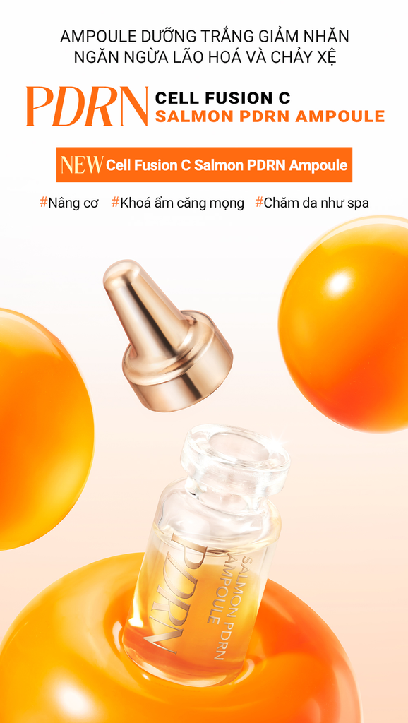 Ampoule Tăng Cường Độ Đàn Hồi Giảm Nhăn & Chậm Lão Hoá Cell Fusion C Salmon PDRN Ampoule