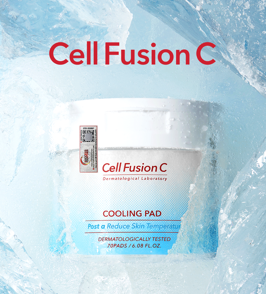 Cotton Pad Làm Lạnh Hạ Nhiệt - 5.7 Độ & Làm Dịu Da Cháy Nắng Ửng Đỏ Khẩn Cấp Cell Fusion C Cooling Pad