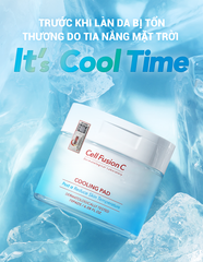 Cotton Pad Làm Lạnh Hạ Nhiệt - 5.7 Độ & Làm Dịu Da Cháy Nắng Ửng Đỏ Khẩn Cấp Cell Fusion C Cooling Pad