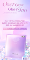 Mặt Nạ Collagen Cao Cấp Dưỡng Sáng Nâng Cơ Giảm Nhăn Cấp Ẩm Căng Bóng Da Cell Fusion C Glass Skin Collagen Mask