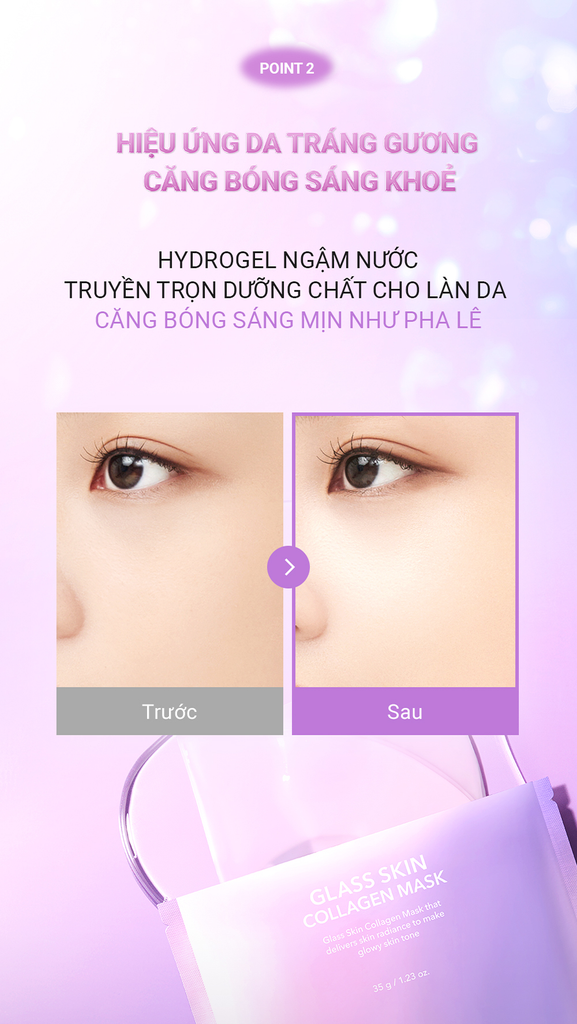 Mặt Nạ Collagen Cao Cấp Dưỡng Sáng Nâng Cơ Giảm Nhăn Cấp Ẩm Căng Bóng Da Cell Fusion C Glass Skin Collagen Mask