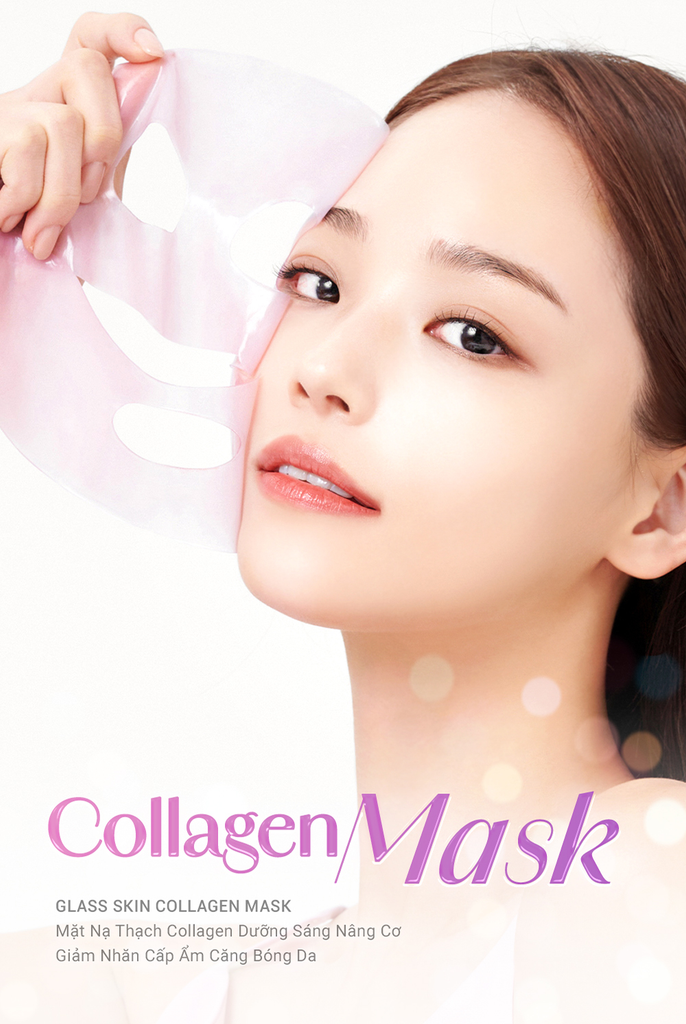 Mặt Nạ Collagen Cao Cấp Dưỡng Sáng Nâng Cơ Giảm Nhăn Cấp Ẩm Căng Bóng Da Cell Fusion C Glass Skin Collagen Mask