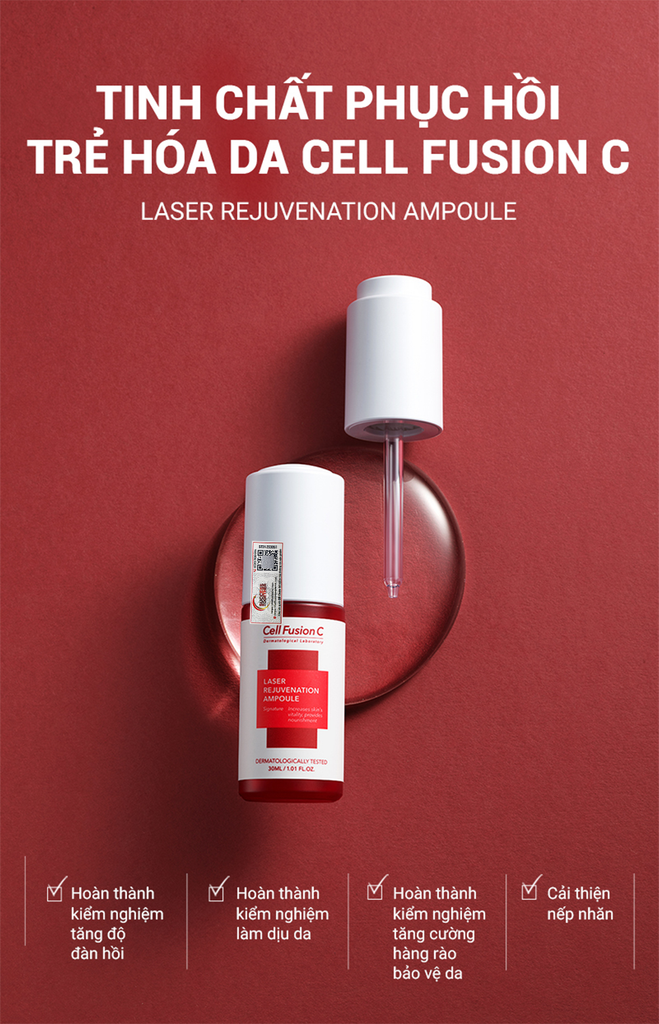 Tinh Chất Collagen & Peptide Phục Hồi Da Làm Chậm Lão Hoá Cell Fusion C Laser Rejuvenation Ampoule