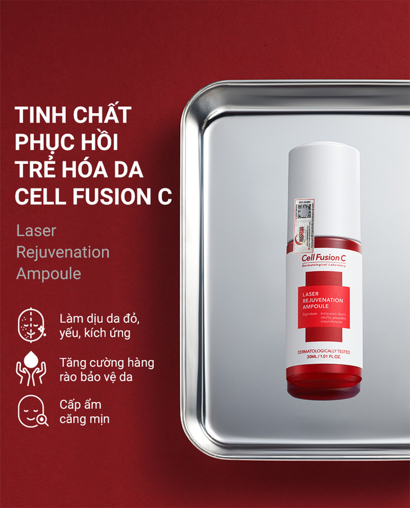 Tinh Chất Collagen & Peptide Phục Hồi Da Làm Chậm Lão Hoá Cell Fusion C Laser Rejuvenation Ampoule